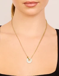 Collier pendentif imperméable en acier inoxydable en acier inoxydable en forme de pendentif en forme de beigne