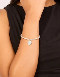 Waterproof Stainless Steel Chunky Heart Bracelet