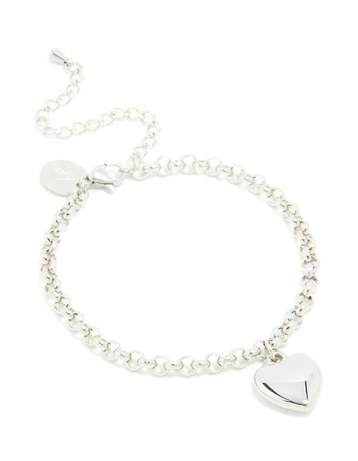 Waterproof Stainless Steel Chunky Heart Bracelet