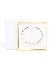 Waterproof Stainless Steel Cubic Zirconia Flower Bangle