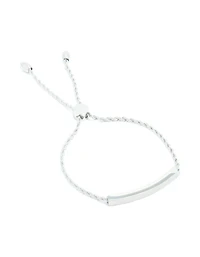 Bracelet à bascule gravable torsadé en acier inoxydable étanche