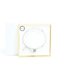 Bracelet à bascule gravable torsadé en acier inoxydable étanche