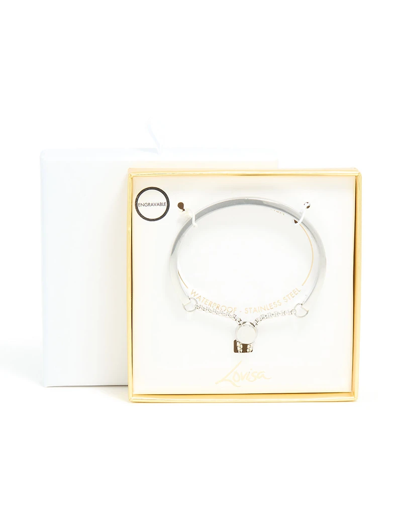 Bracelet à bascule ajustable en acier inoxydable étanche