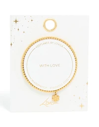 Waterproof Gold Plated Stainless Steel Stretch Flower Bracelet