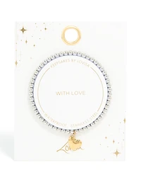 Bracelet étirable en forme de pendentif en forme de cœur en acier inoxydable