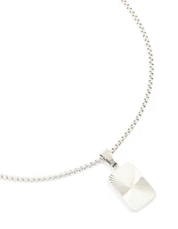 Collier pendentif imperméable en acier inoxydable pour hommes