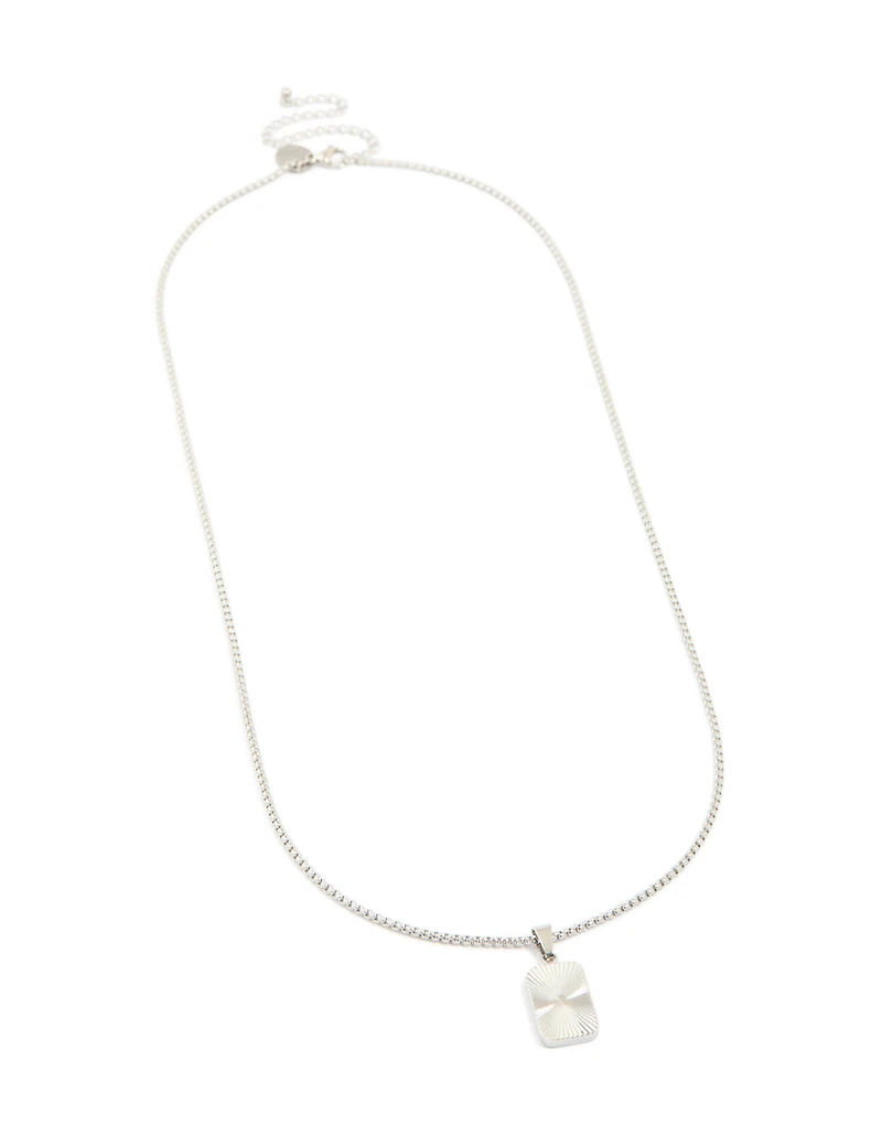 Collier pendentif imperméable en acier inoxydable pour hommes