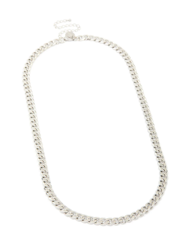 Mens Waterproof Stainless Steel Small Miami Cuban Necklace