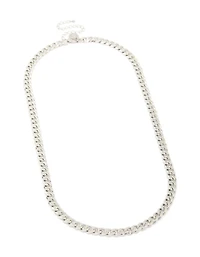 Mens Waterproof Stainless Steel Small Miami Cuban Necklace