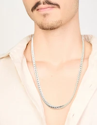 Mens Waterproof Stainless Steel Smooth Snake Chain Necklace