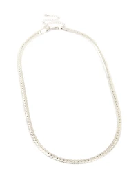 Mens Waterproof Stainless Steel Smooth Snake Chain Necklace