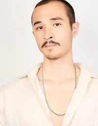 Mens Waterproof Stainless Steel Large Smooth Box Chain Necklace