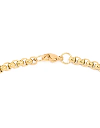 Mens Waterproof Stainless Steel Large Smooth Box Chain Necklace