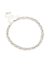 Mens Waterproof Stainless Steel Box Link Chain Bracelet