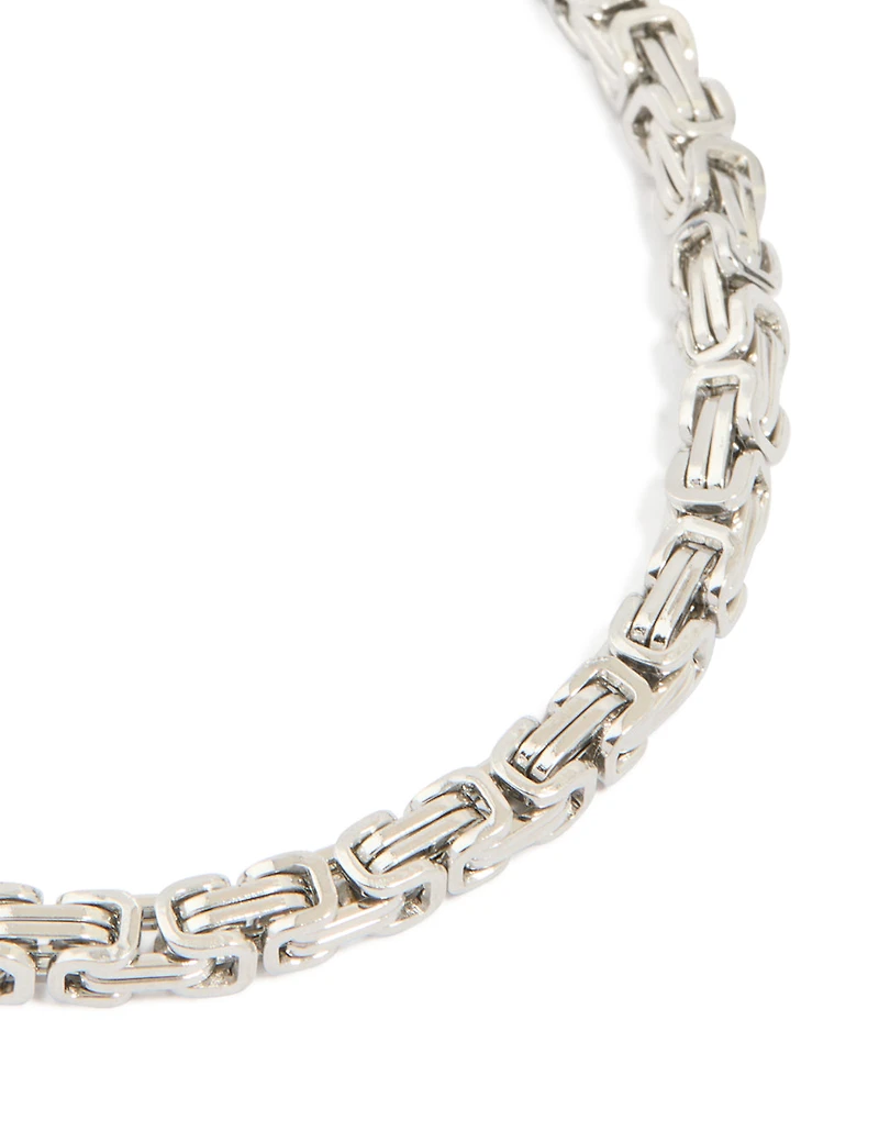 Mens Waterproof Stainless Steel Box Link Chain Bracelet
