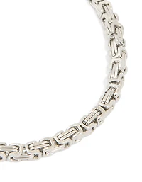 Mens Waterproof Stainless Steel Box Link Chain Bracelet
