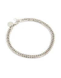 Mens Waterproof Stainless Steel Smooth Cuban Link Bracelet