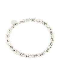 Mens Waterproof Stainless Steel Twist Link Chain Bracelet