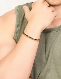 Mens Waterproof Stainless Steel Double Chain Bracelet