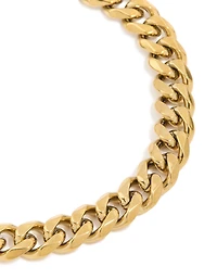Mens Waterproof Stainless Steel Small Miami Cuban Link Bracelet
