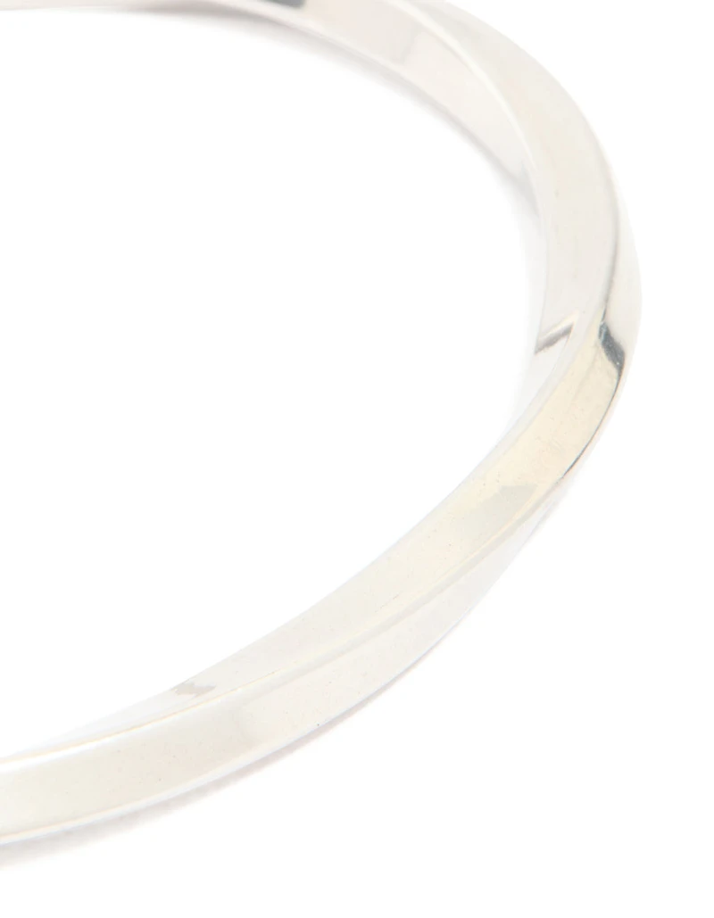 Mens Waterproof Stainless Steel Square Twist Wrist Cuff