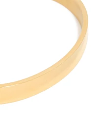 Mens Waterproof Stainless Steel Smooth Flat Wrist Cuff