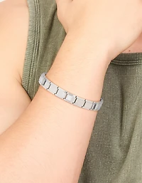 Mens Waterproof Stainless Steel Stretch Link Chain Bracelet