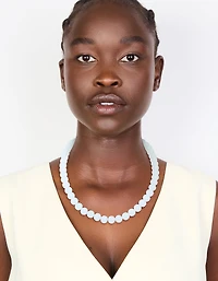 Baby Blue Acrylic Beaded Necklace