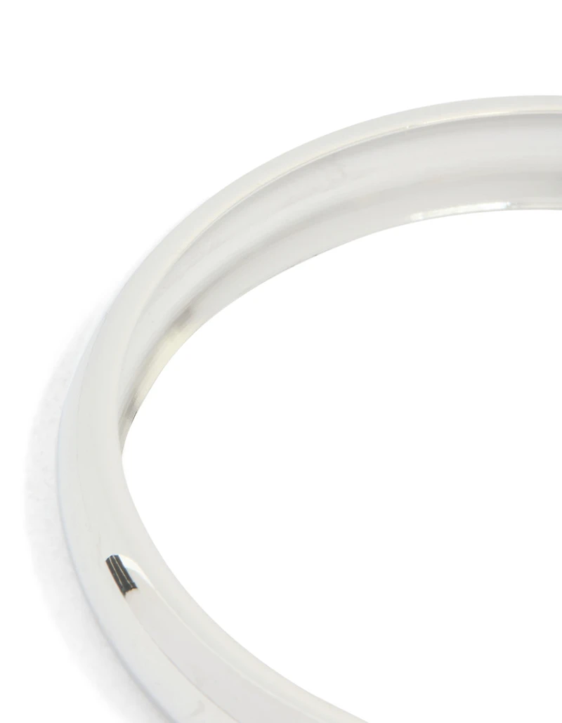 Waterproof Stainless Steel Round Smooth Bangle