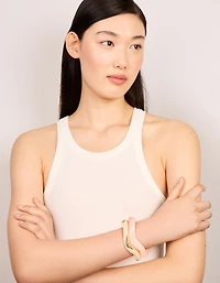 Pink & Gold Wavy Wrist Cuffs 2-Pack