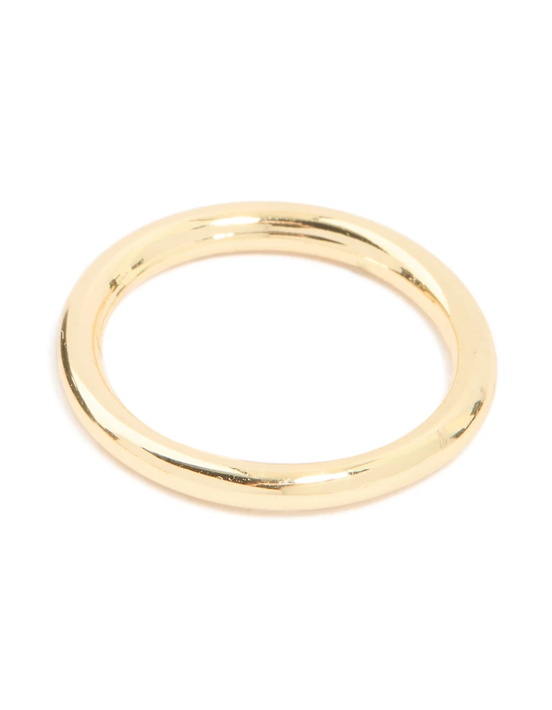 Black Acrylic & Cubic Zirconia Rings 3-Pack
