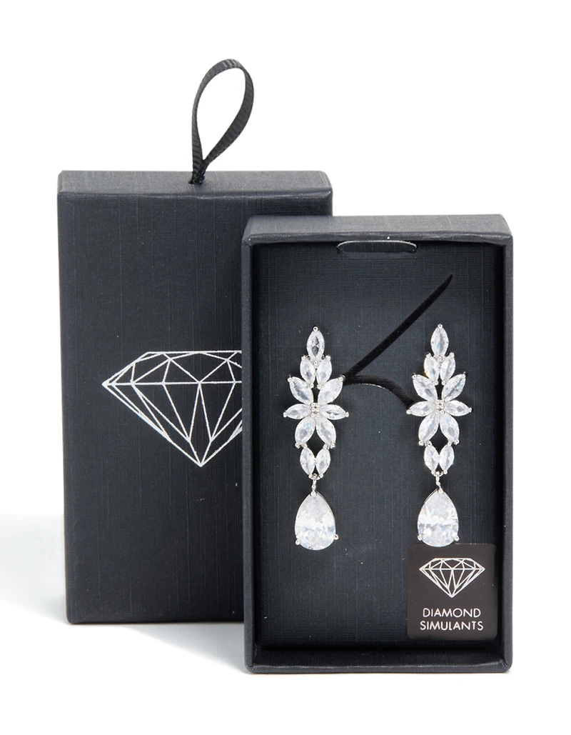 Statement Marquise & Pear Drop Earrings