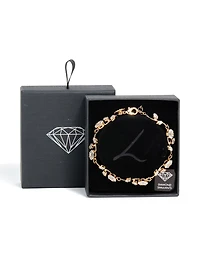 Gold Cubic Zirconia Vine Bracelet