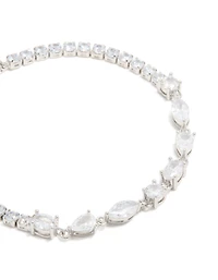 Bracelet en zircone cubique en argent à formes mixtes