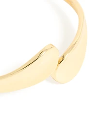 Bracelet articulé à charnières courbes plaquées or