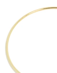 Gold Plated Cubic Zirconia Floating Wrap Bangle