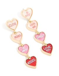 Gold Cutie Pie Drop Earrings