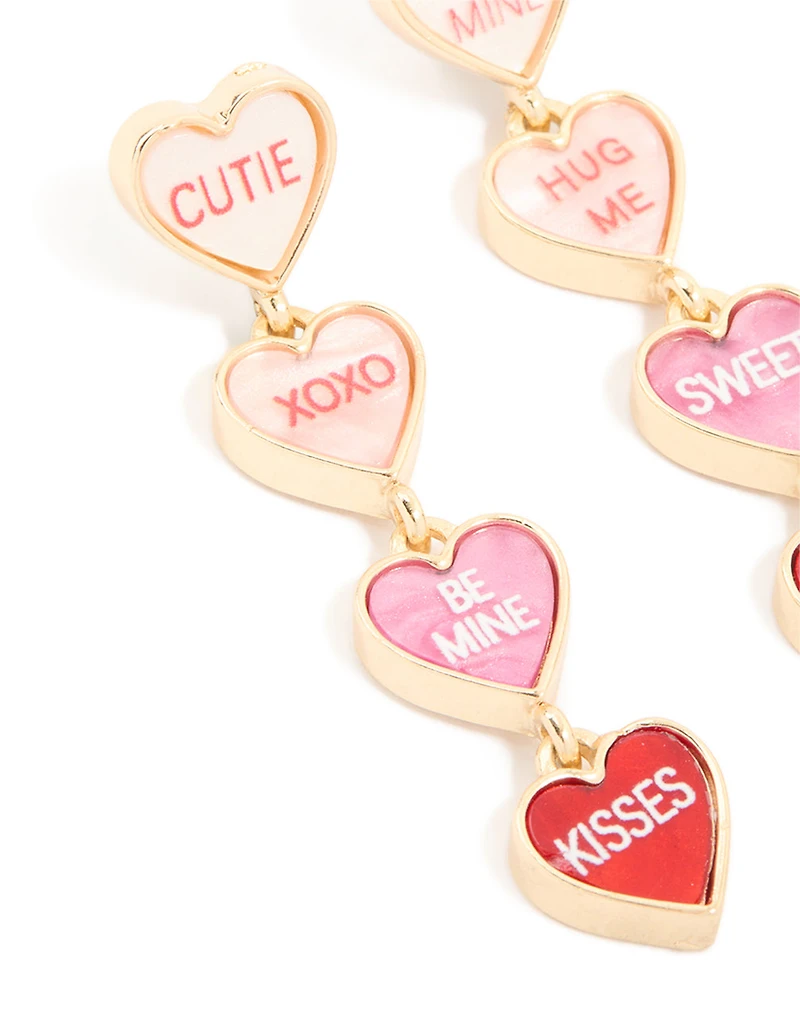 Gold Cutie Pie Drop Earrings