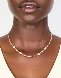 Gold Plated Pink Oval Cubic Zirconia Necklace