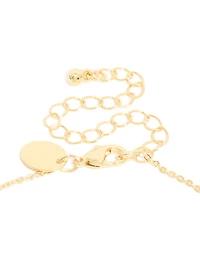Gold Plated Cubic Zirconia Y-Necklace