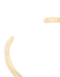 Gold Plated Brass Dual Knot Wrist Cuff