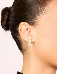 Boucles d’oreilles en forme de studs en métal mixte plaqué