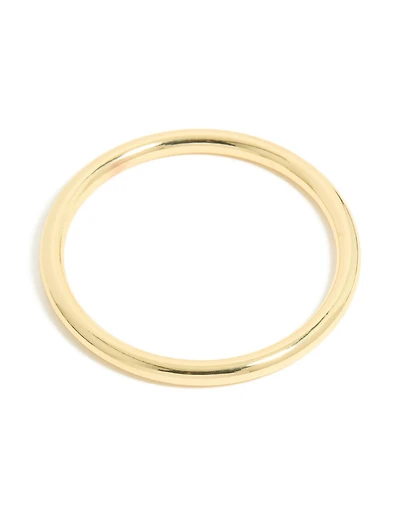 Gold Smooth Thick Bangle