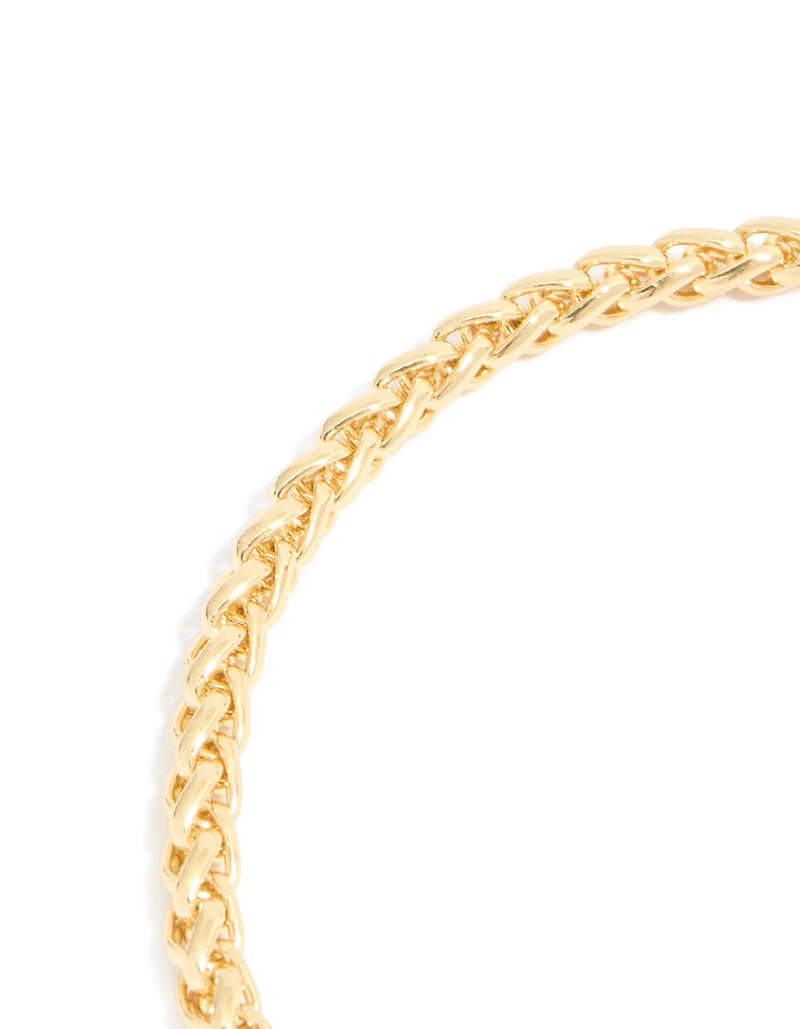 Mixed Metal Plated Cubic Zirconia T & O Chain Bracelet