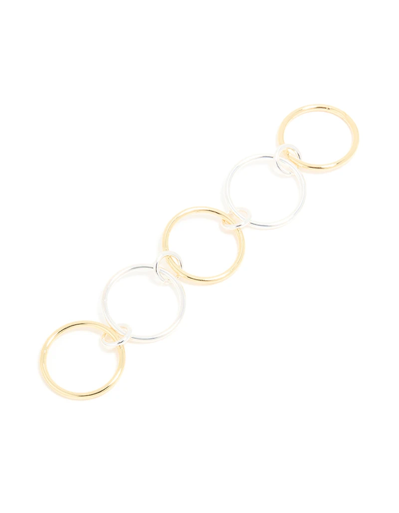 Mixed Metal Solid Linked Rings