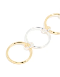 Mixed Metal Solid Linked Rings