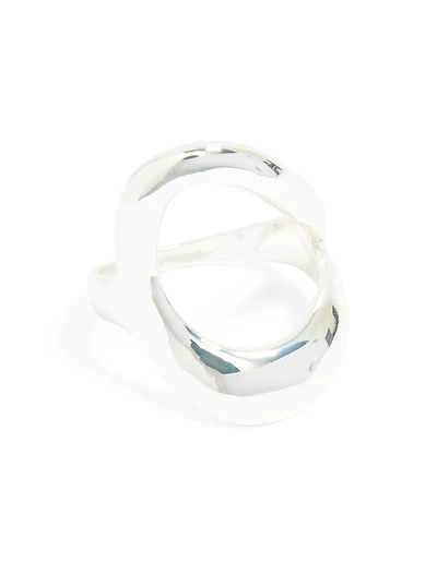 Silver Plated Open Triangle Ring