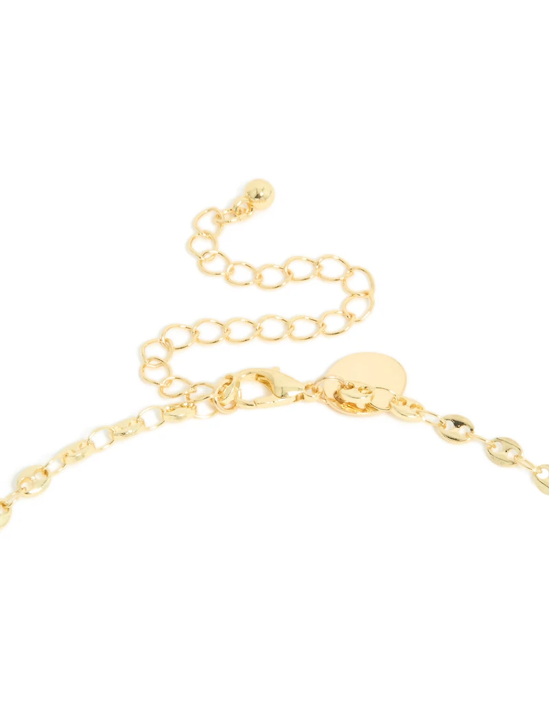 Gold Plated Mariner Chain Y-Necklace