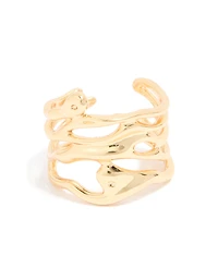 Anneau enveloppant plaqué or