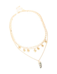 Gold Boho Layered Necklace